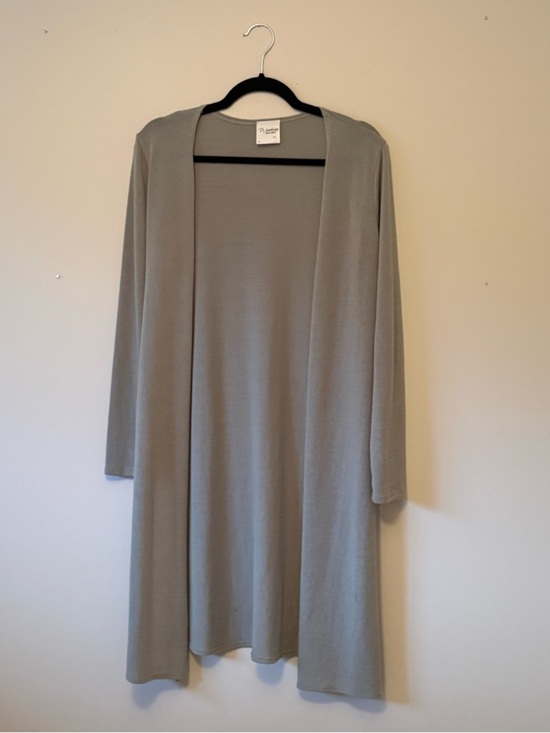 Wandering Dreams NY Sweaters - Light Gray Open-Front Duster Cardigan